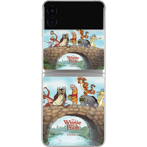 Disney Winnie the Pooh All Characters Galaxy Z Flip4 5G Skin